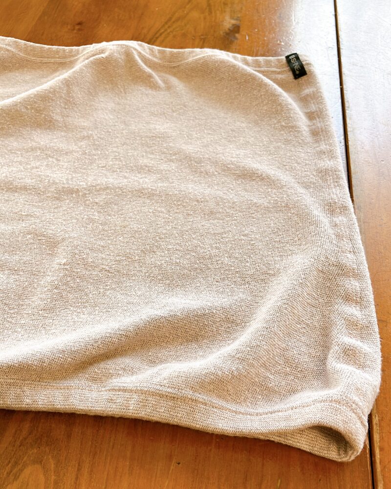 BSファインのプレミアムウエストウォーマーの生地の質感が分かるアップした写真