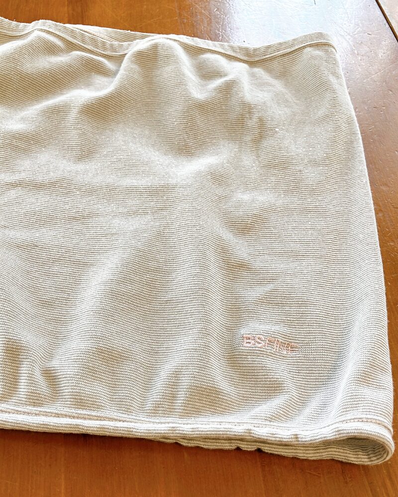 BSファインのウエストウォーマーの生地感が分かるアップ写真