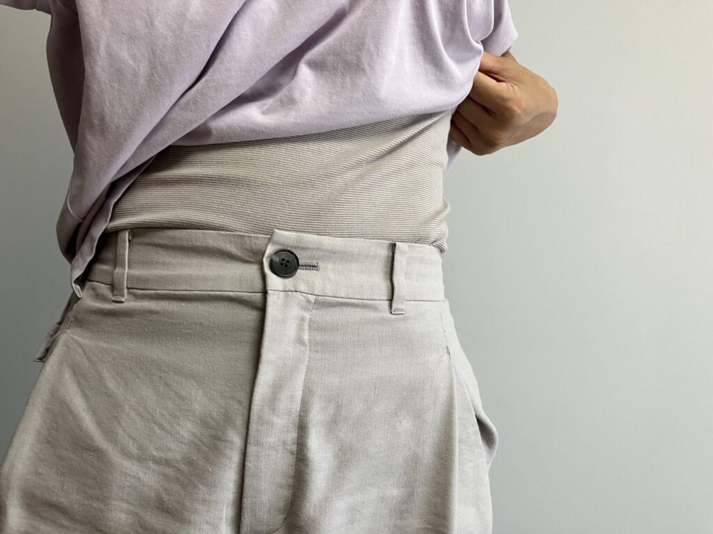 BSファインのウエストウォーマーを着用した画像