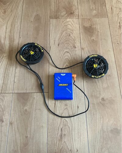 バートルの空調服のファンとバッテリー